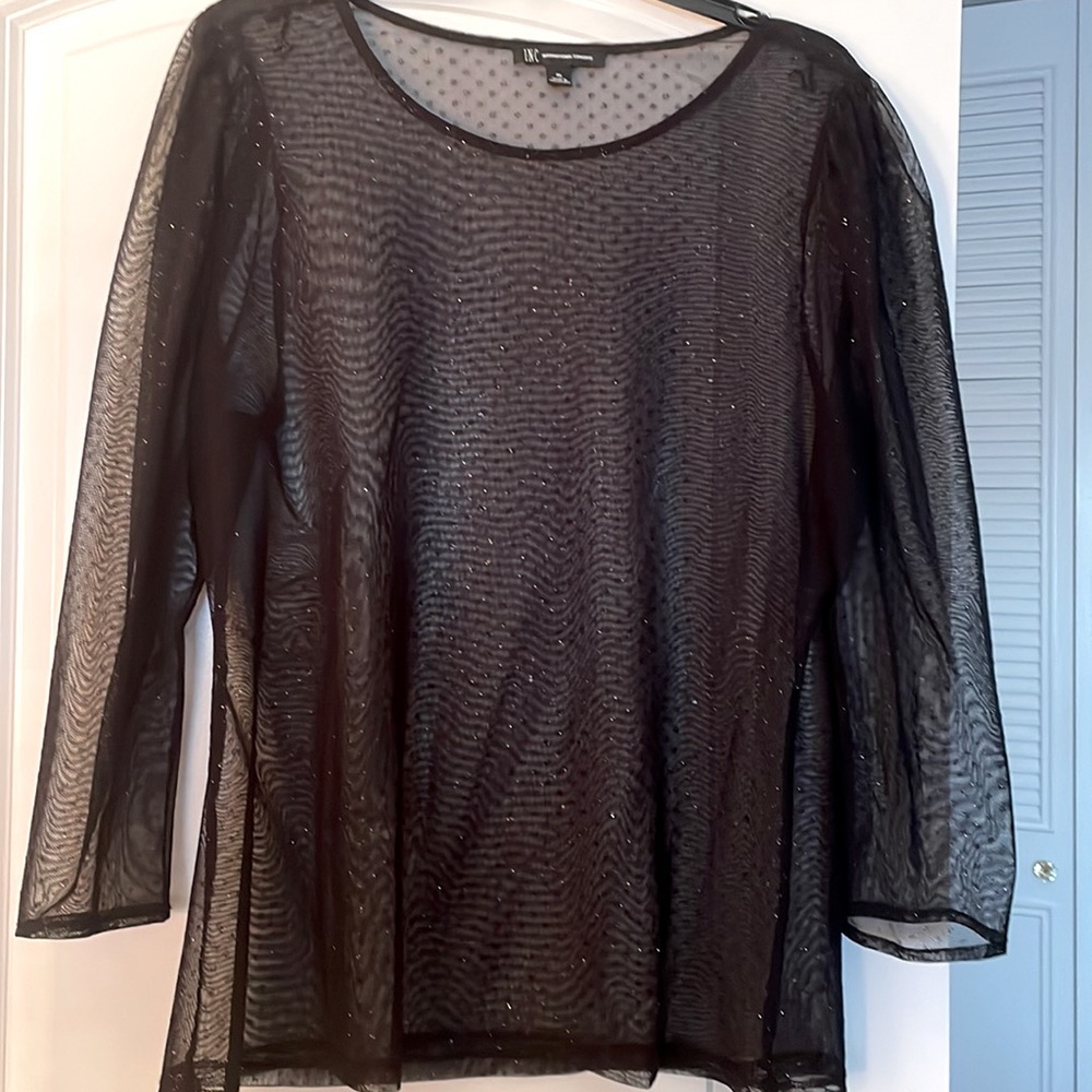 Mesh sparkly top